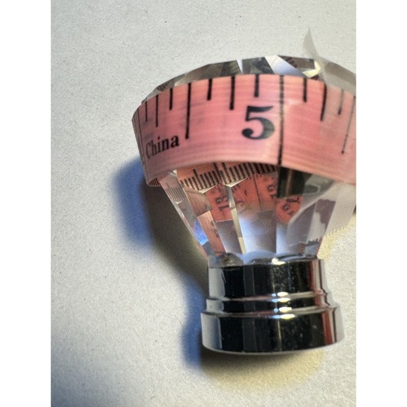 Badgley Mischka Round Crystal Drawer Knob Cabinet Door Pull Set of 8 - Picture 7 of 7